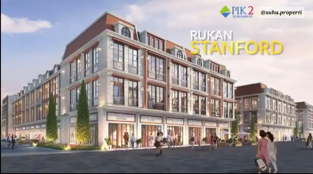 Rukan Stanford PIK2 dekat UPH dan Uni Prasmul 3lantai bisa cicil 60x