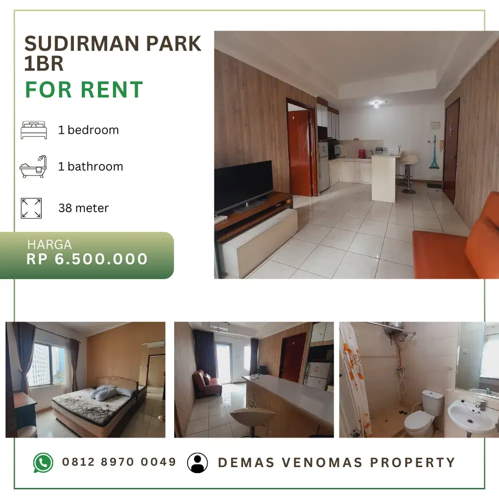 Disewakan Apartement Sudirman Park 2BR Full Furnished Tower A