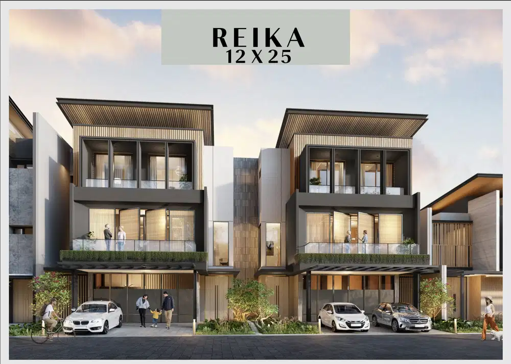 Rumah 3 Lantai Okinawa Pasir Putih Residence di PIK 2