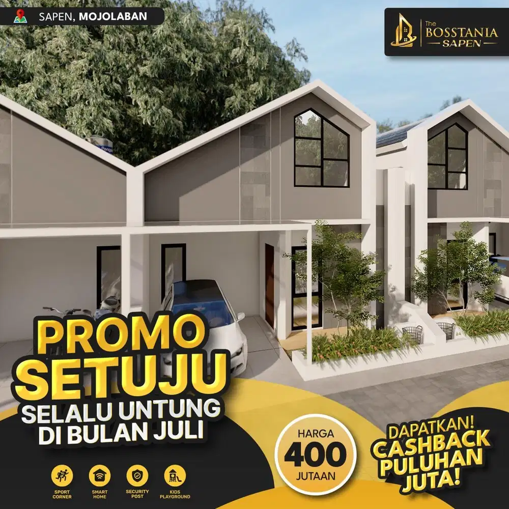 Cuma 450 Juta Nett, Rumah 1 Lt Sapen, 7 Mnt UNS, Bebas Biaya SHM!
