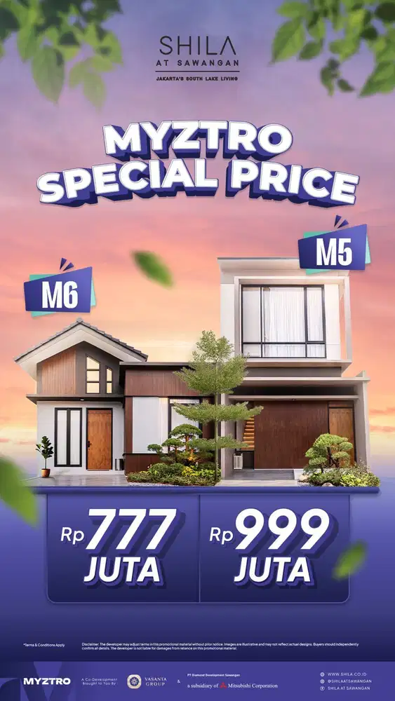 Spesial Price Free DP Jika KPR at Kota Mandiri Shila Sawangan