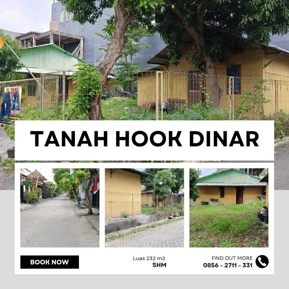 Tanah Hook Siap Bangun Perumahan Dinar Elok Meteseh Tembalang