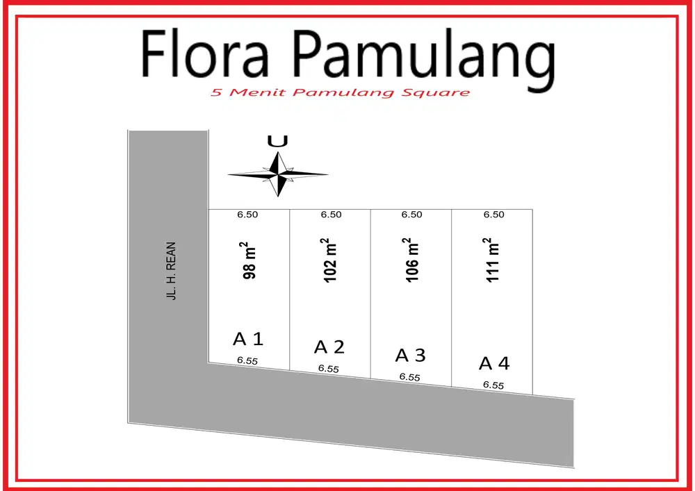 Tanah Kaveling Dijual Murah, 4 Menit Pamulang Square