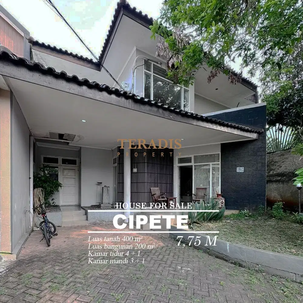 DIJUAL RUMAH DALAM COMPOUND KAWASAN CIPETE