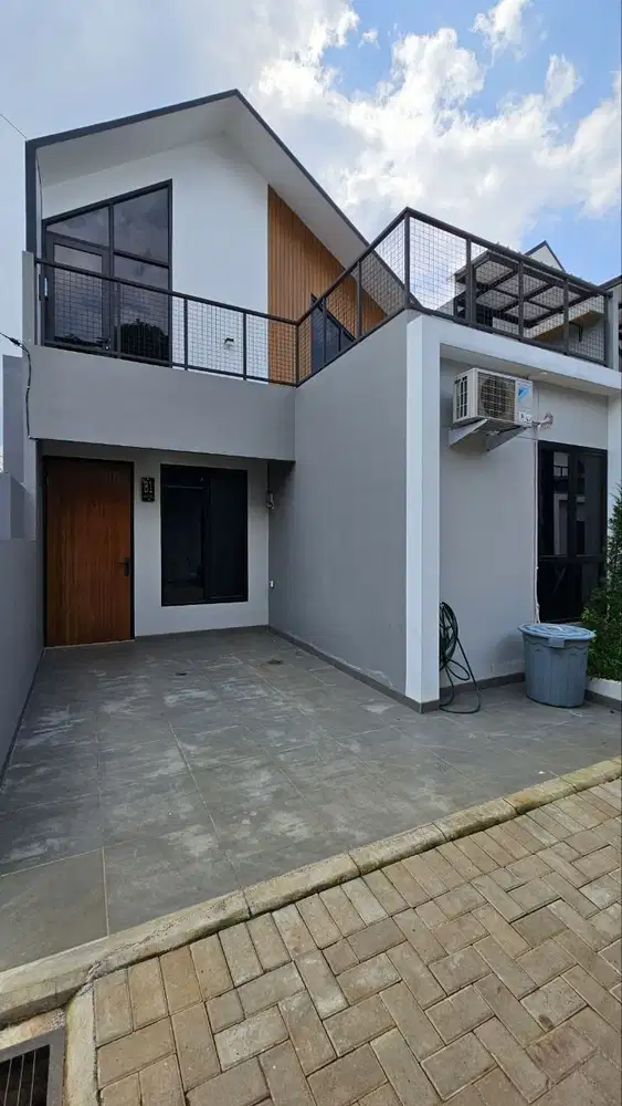 Rumah baru bonus semifurnished akses 900 meter/ 5 menit ke Tol Desari