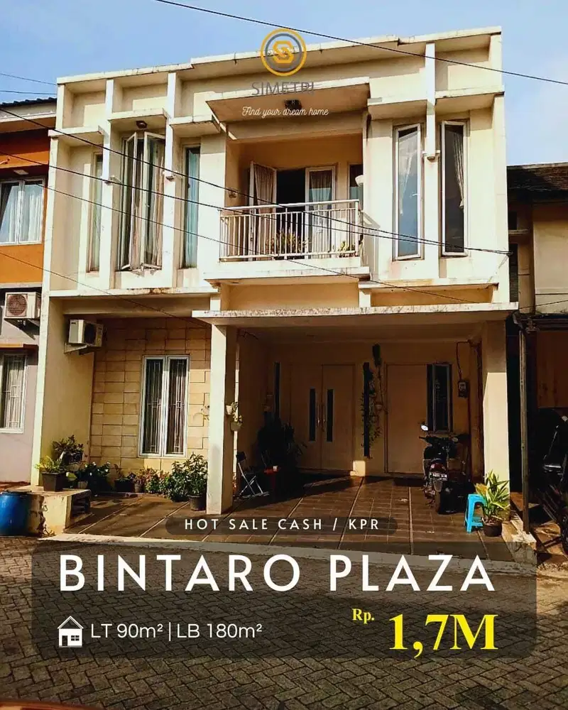 Dijual Rumah Dua Lantai Dekat Bintaro Plaza Tangerang Selatan