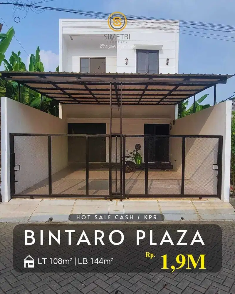 Dijual Rumah Brand New Siap Huni Dekat Mall Bintaro Plaza Tangsel