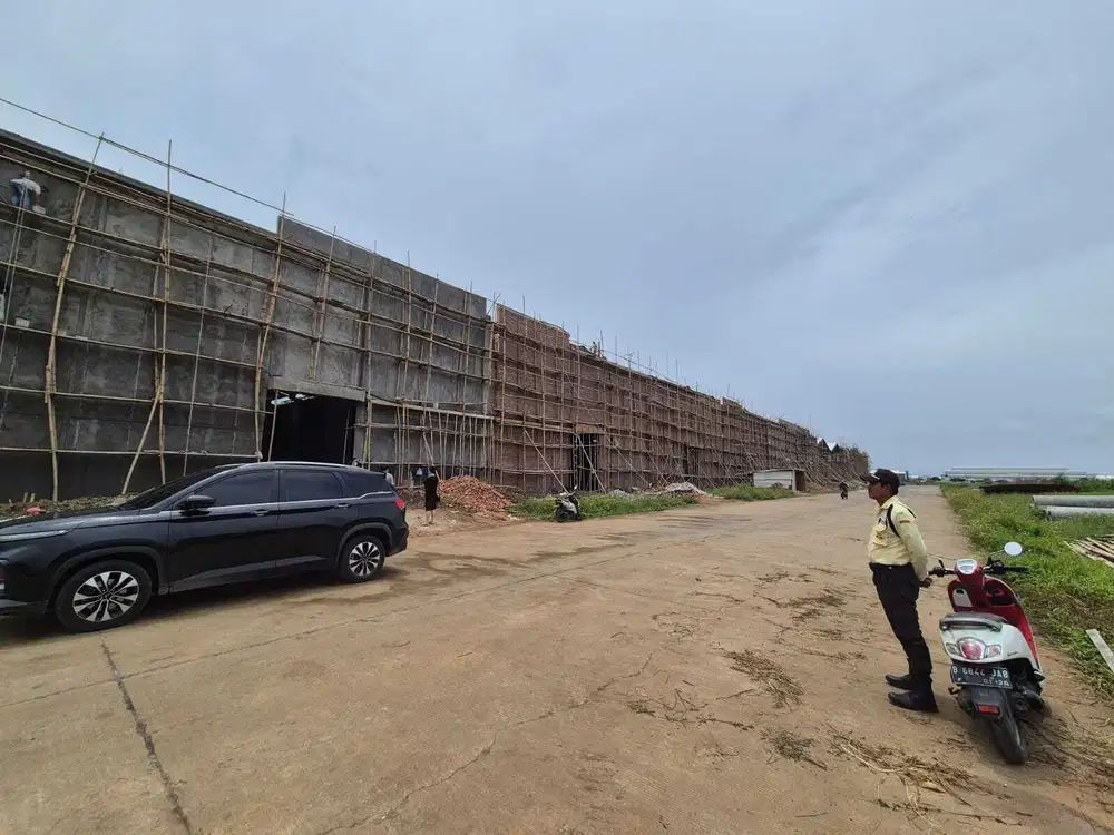 Disewakan cepat gudang bizpark gandeng 7-10 plong tengah ada tiang
