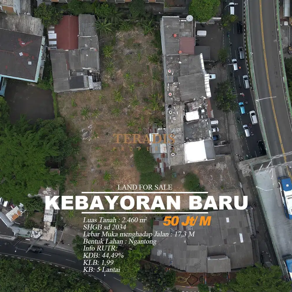 DIJUAL TANAH KOMERSIAL AREA KEBAYORAN BARU