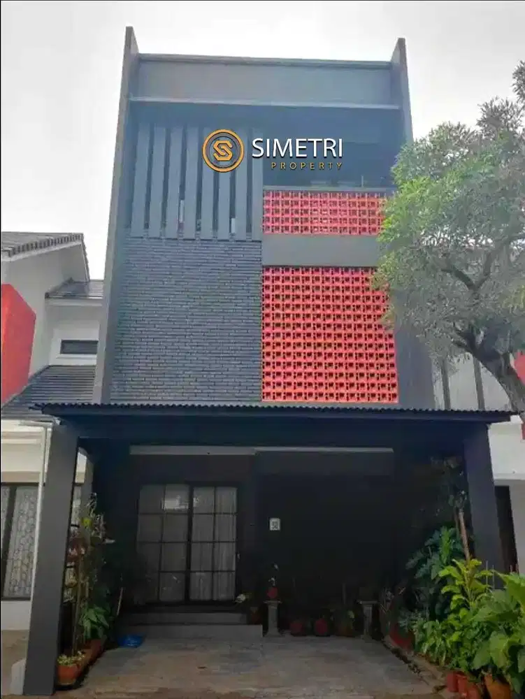 Rumah 3 ½ Lantai Semi Industrial  Graha Raya  Serpong Utara  Tangsel