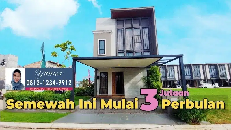 5 Juta Serah Terima Kunci, Rumah Ready,17 mnt Ke Stasiun Serpong