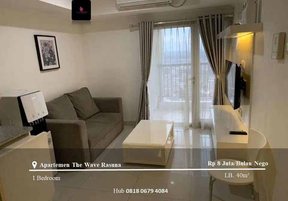 Sewa Apartemen The Wave Rasuna High Floor 1BR Full Furnished View City
