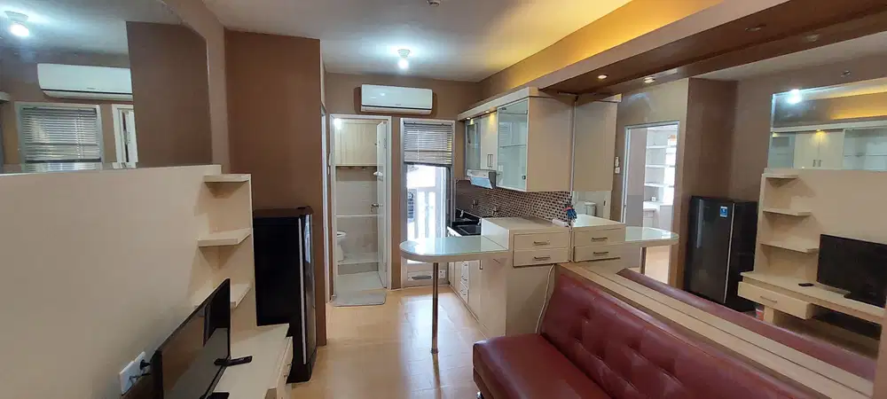 Sewa cepat apartemen greenbay pluit 2br jadi 1br furnished cakep