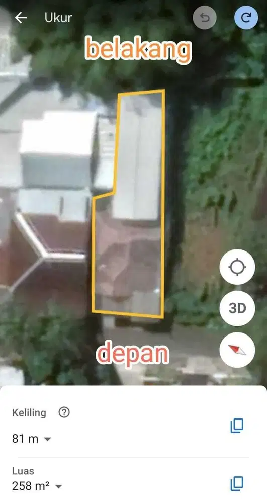 Tanah bonus bangunan jl Danau Buyan Raya Taman Griya Jimbaran