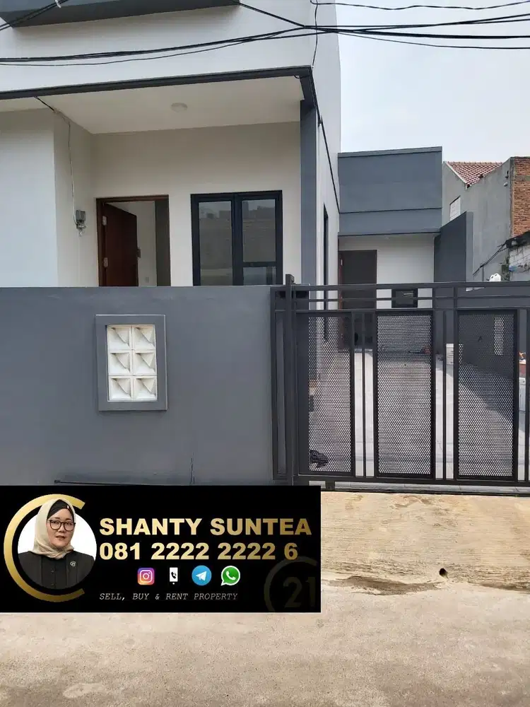 Rumah 2 Lantai Baru Minimalis Di Bukit Nusa Indah Ciputat DM-13842