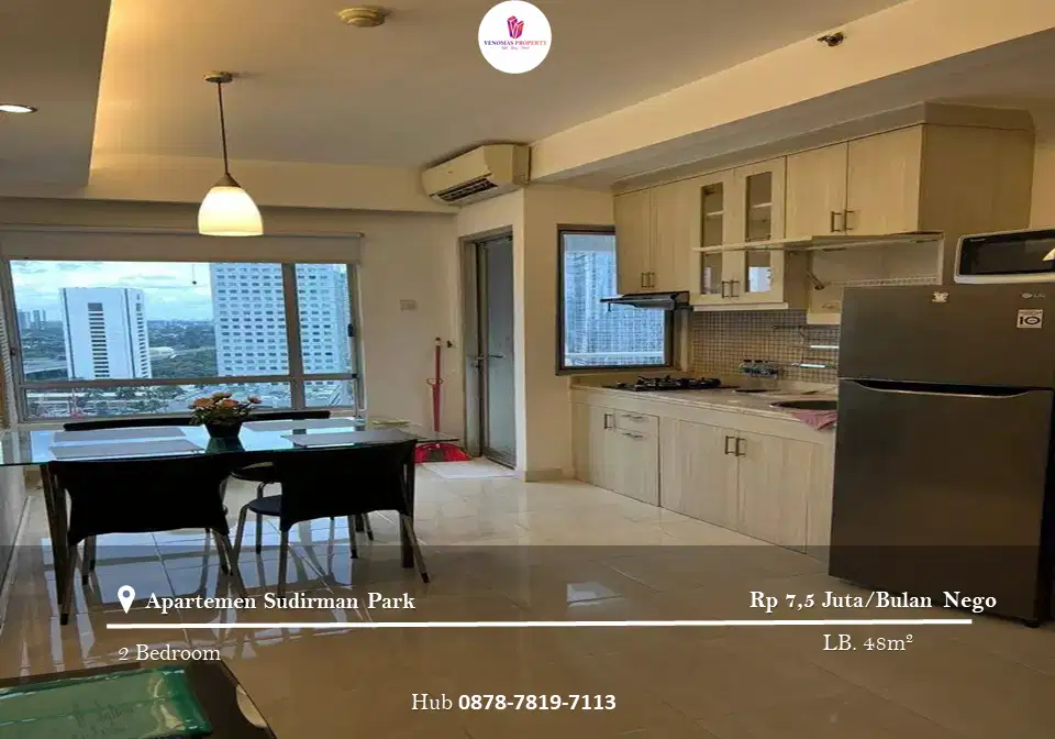 Disewakan Apartement Sudirman Park 2BR Full Furnished Tower B