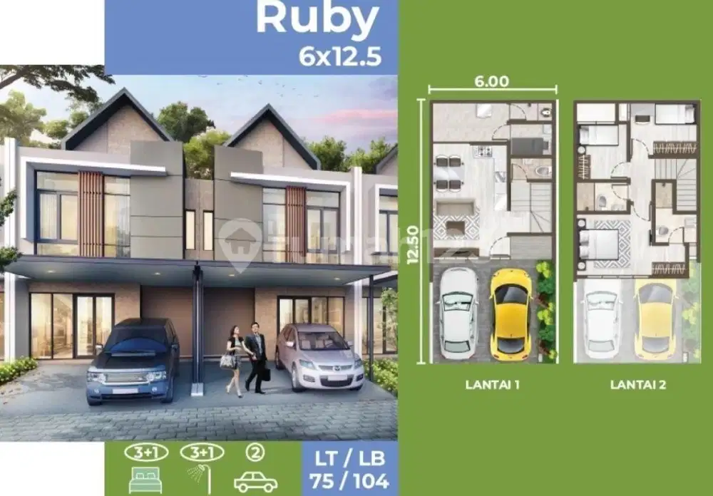 Dijual Rumah Cluster Denver Uk 6x12,5 Posisi Badan di Pik2