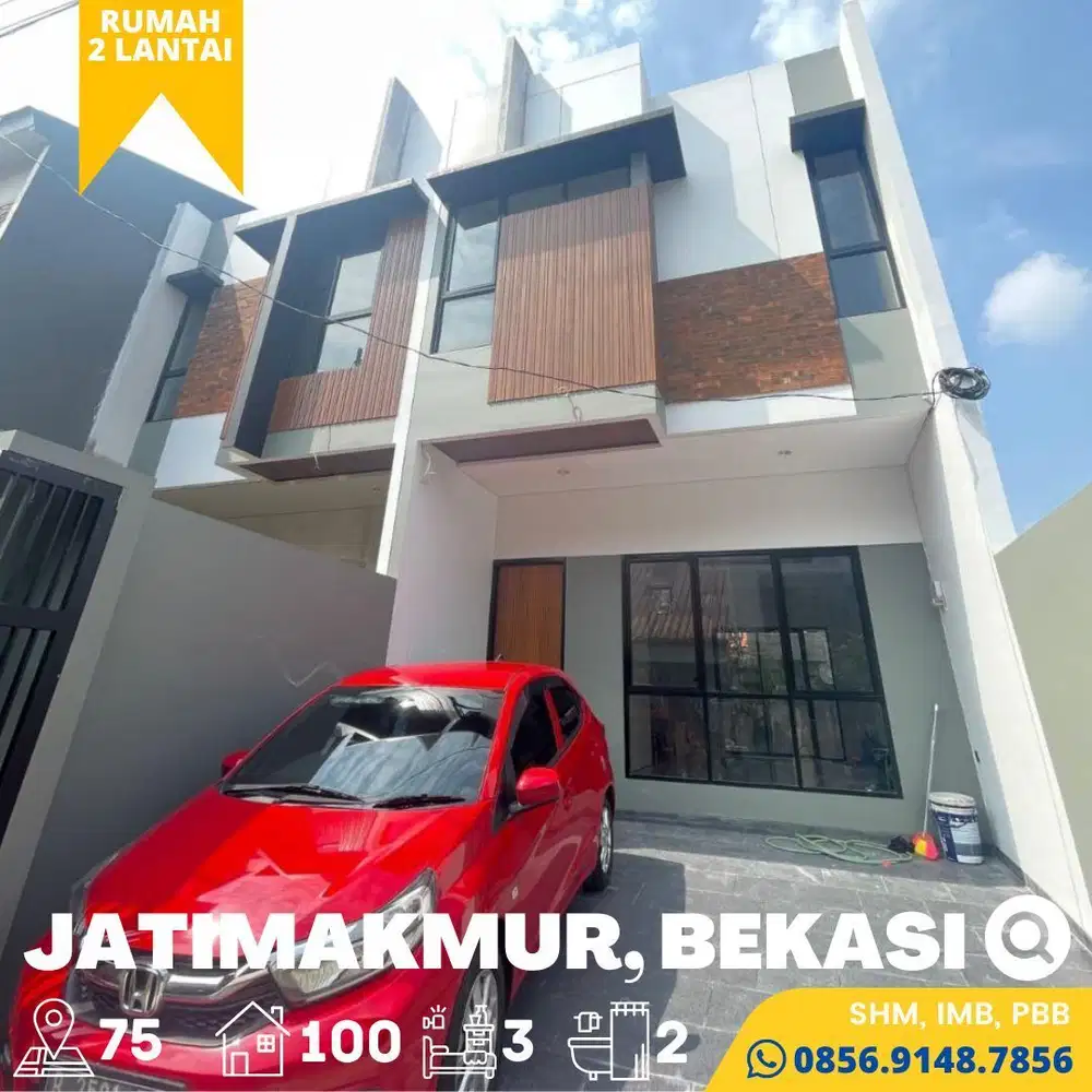 Rumah dijual 2 Lantai, Baru Pondok Gede, Bekasi dekat ke Lubang Buaya