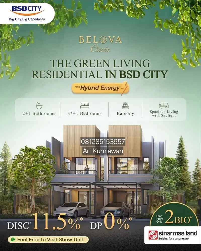 Belova classic terravia sebrang mall harga 2 m dp minim banget subsidi