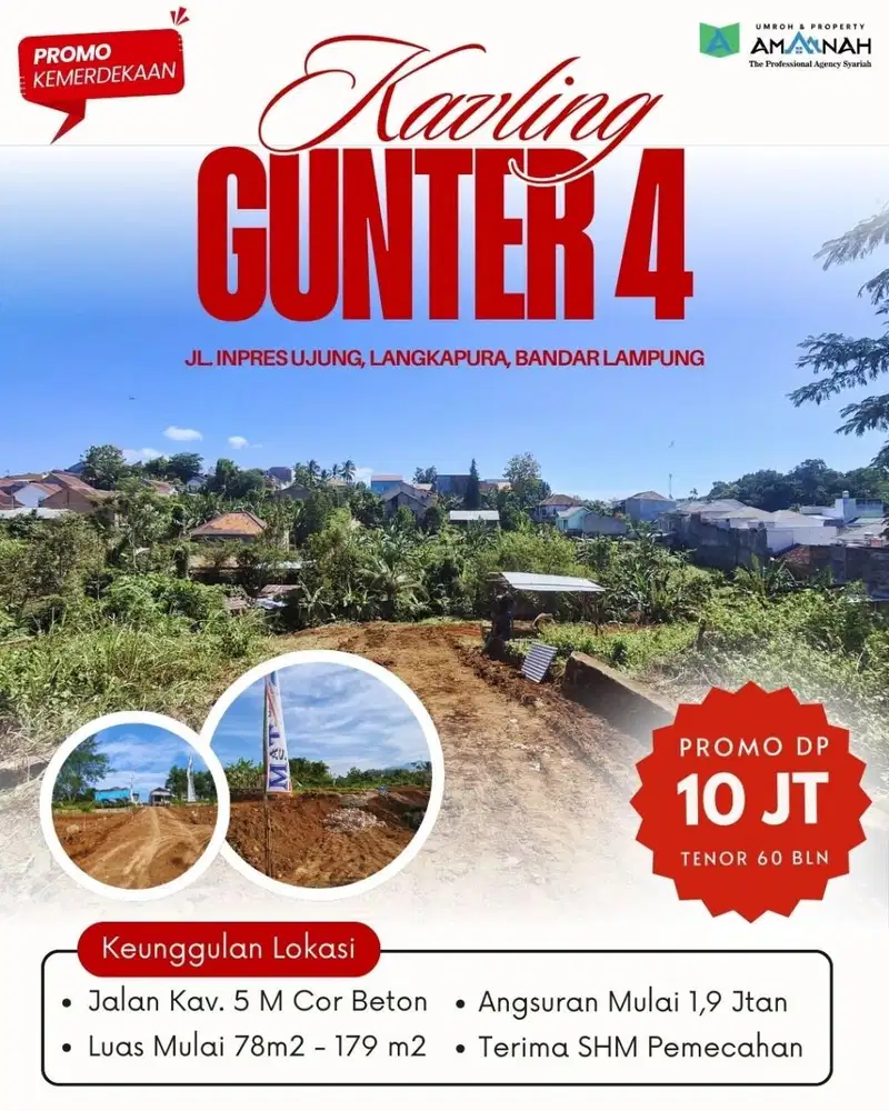 TANAH KAVLING KOTAMADYA BANDAR LAMPUNG DKT KAMPUS MALAHAYATI