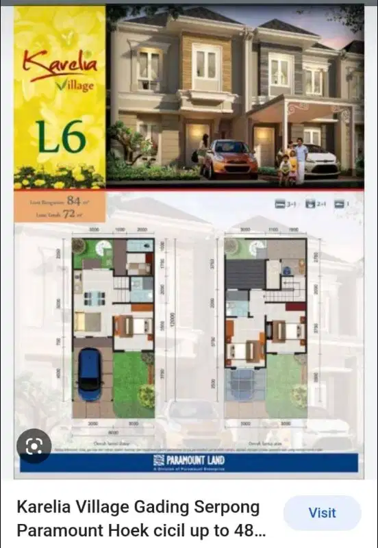 Rumah rapi Cluster Karelia, Gading Serpong dijual murah