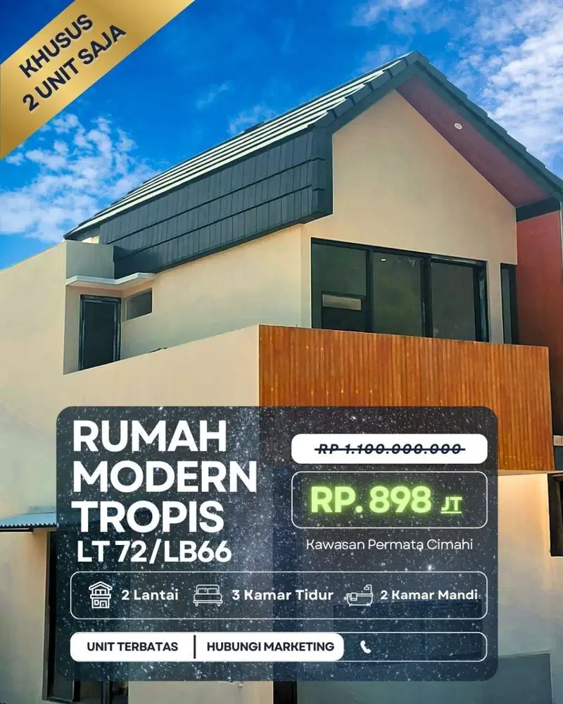 Hanya 2KM dari Samsat Padalarang Cimareme! Rumah Bisa KPR di Permata