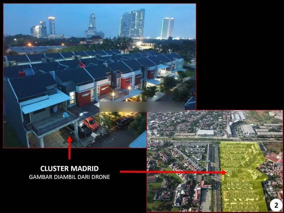 rumah siap huni di Cluster Madrid, Palem Semi-Karawaci