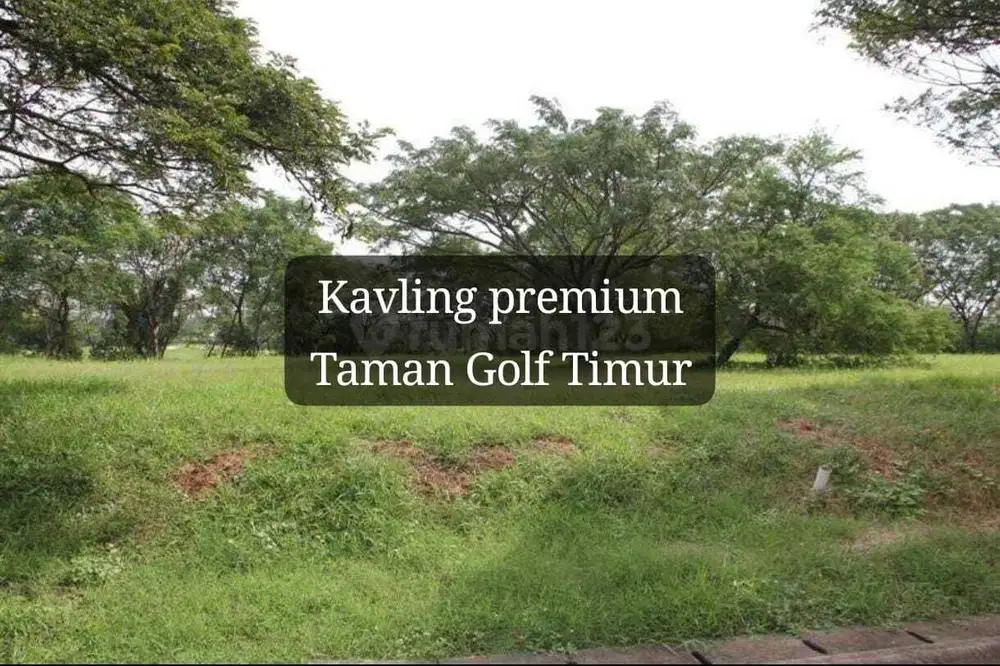 Dijual kavling taman golf timur pik1 lokasi bagus hadap selatan barat