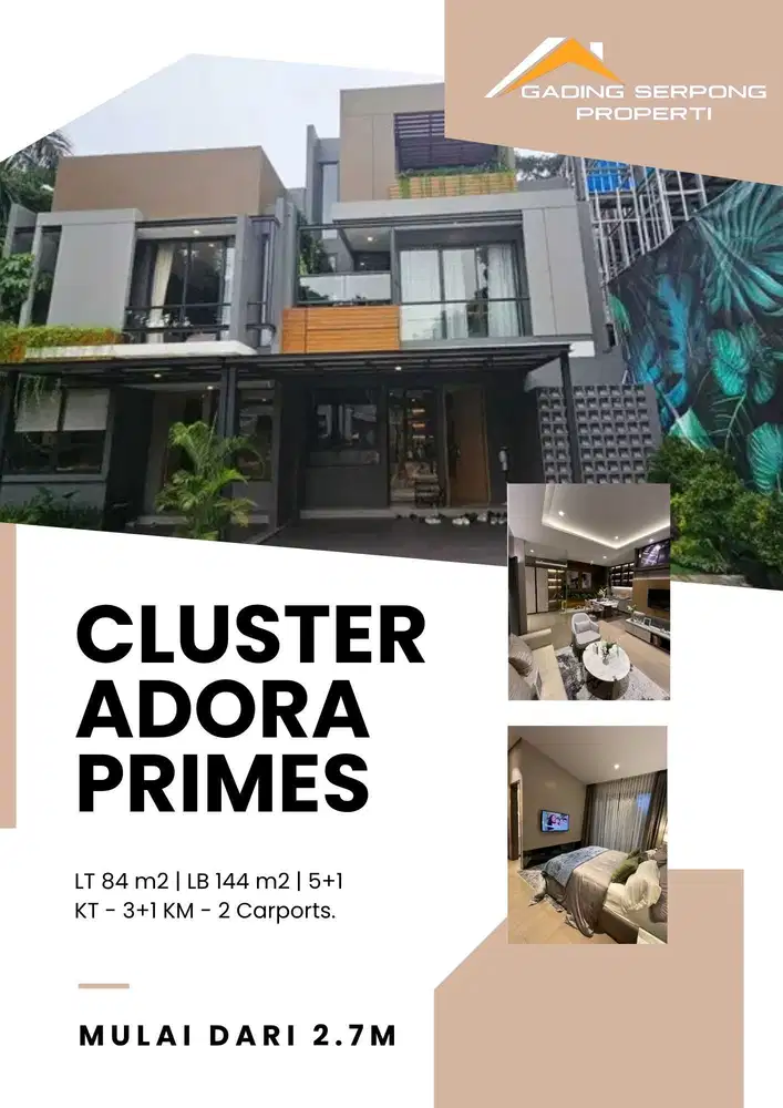 Hanya 1 menit sampai! Rumah depan mall TERRAVIA PRIMES Langka unit!