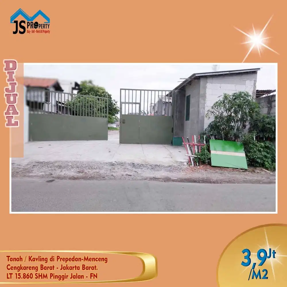 DIJUAL TANAH KAVLING LUAS 15.860M2 PREPEDAN MENCENG JAKARTA BARAT