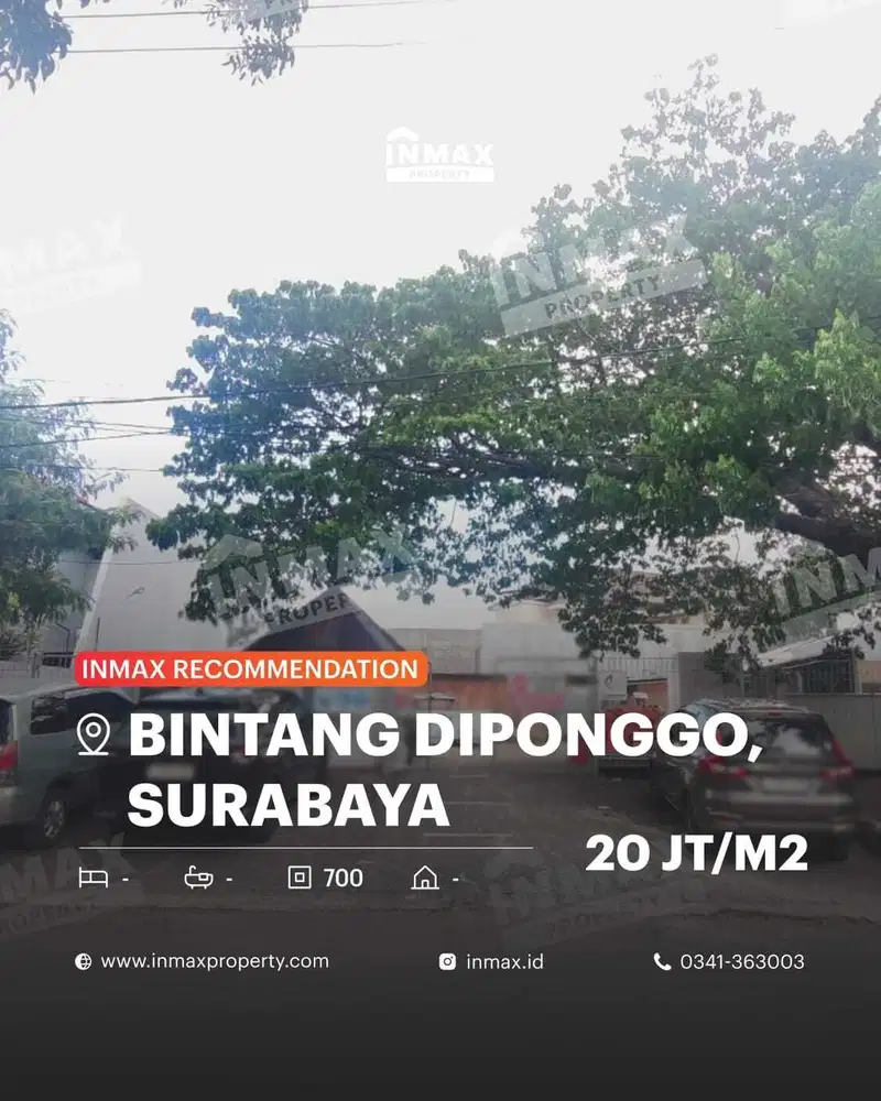 Di Jual Tanah Lokasi Strategis Dekat Mall Di Bintang Diponggo Surabaya