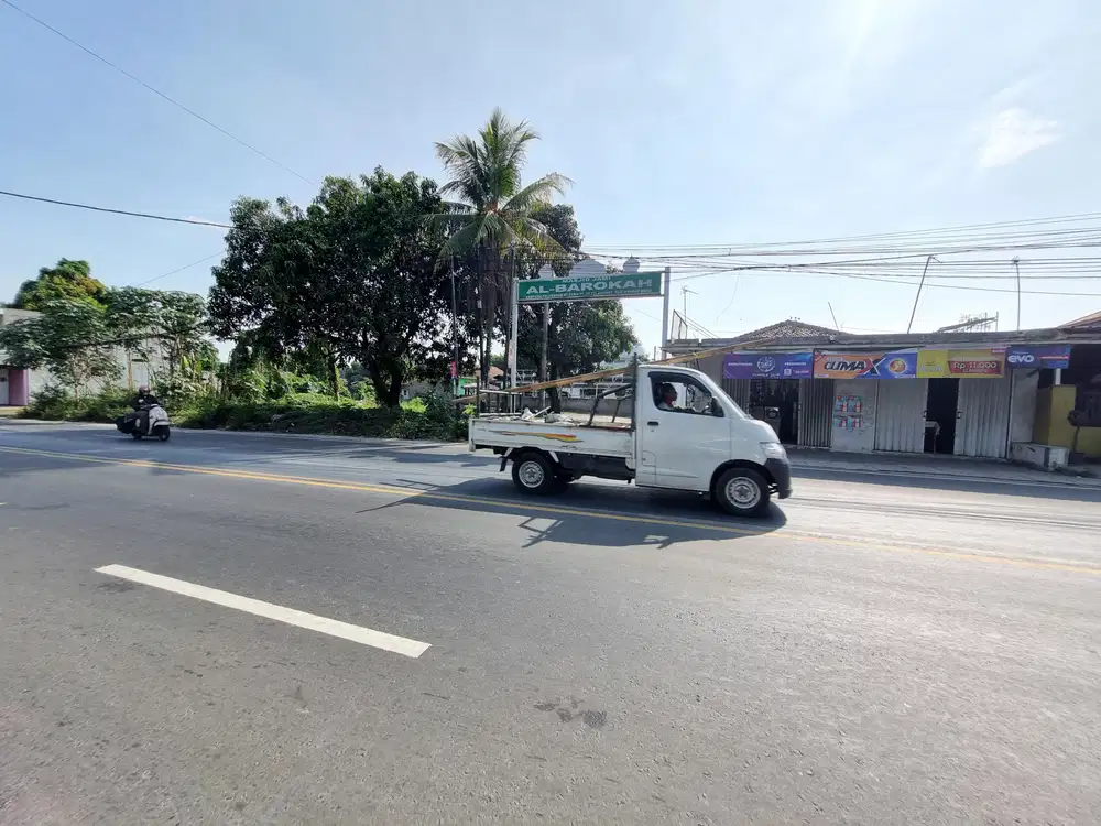Tanah pinggir jalan provinsi cocok buat ruko atau gudang