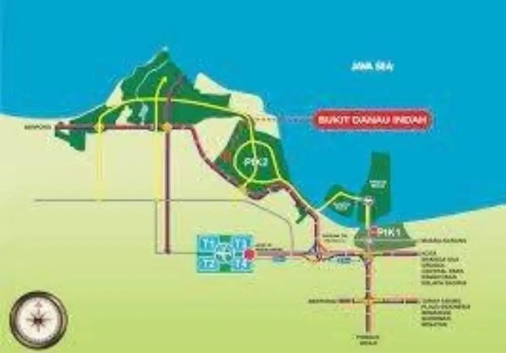 Dijual kavling Bukit Danau Indah uk 300m2 di pik2