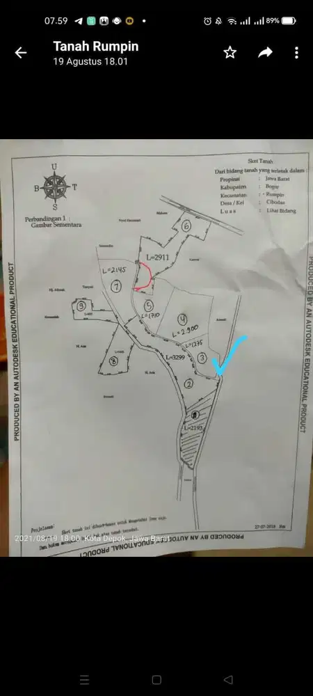 Dijual 3 Tanah SHM di Rumpin Village Jawa Barat By Rumah Chinida