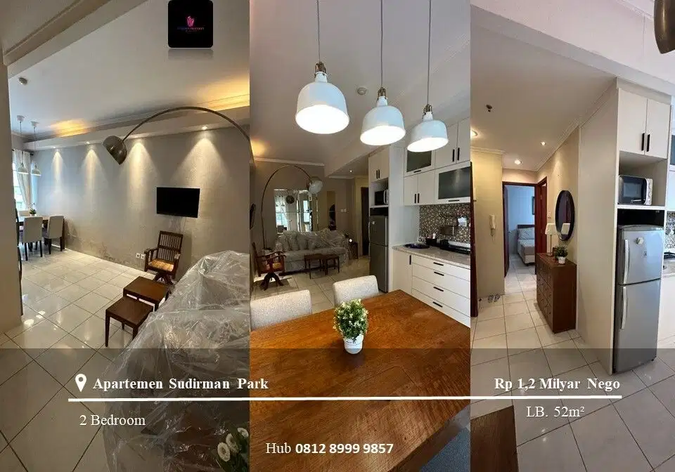 Dijual Apartemen Sudirman Park High Floor 2BR Full Furnished Tower A