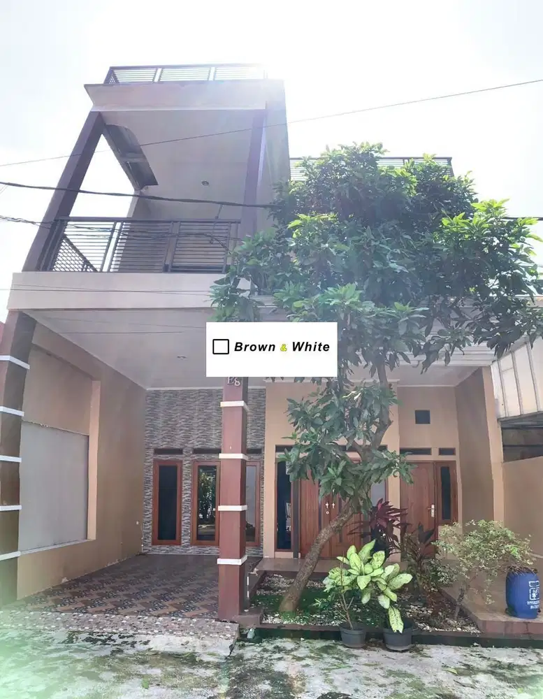 Rumah 2 Lantai + Rooftop Dalam Cluster Pinggir Jalan Cilodong