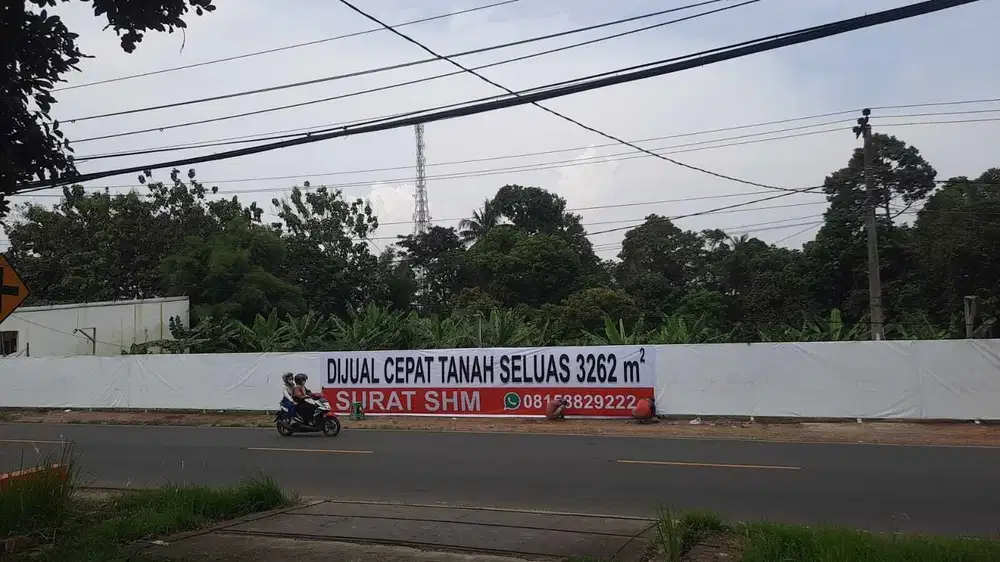 DIJUAL TANAH LOKASI SANGAT STRATEGIS PINGGIR JALAN RAYA SERANG KOTA
