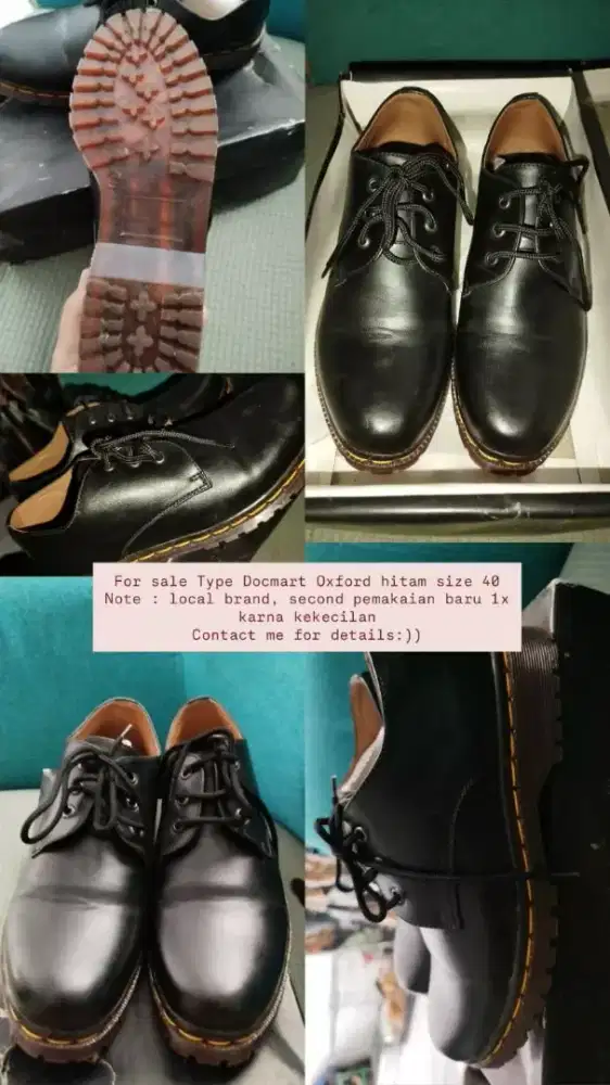 DI JUAL SECOND SEPATU SECOND TYPE DOCMART OXFORD