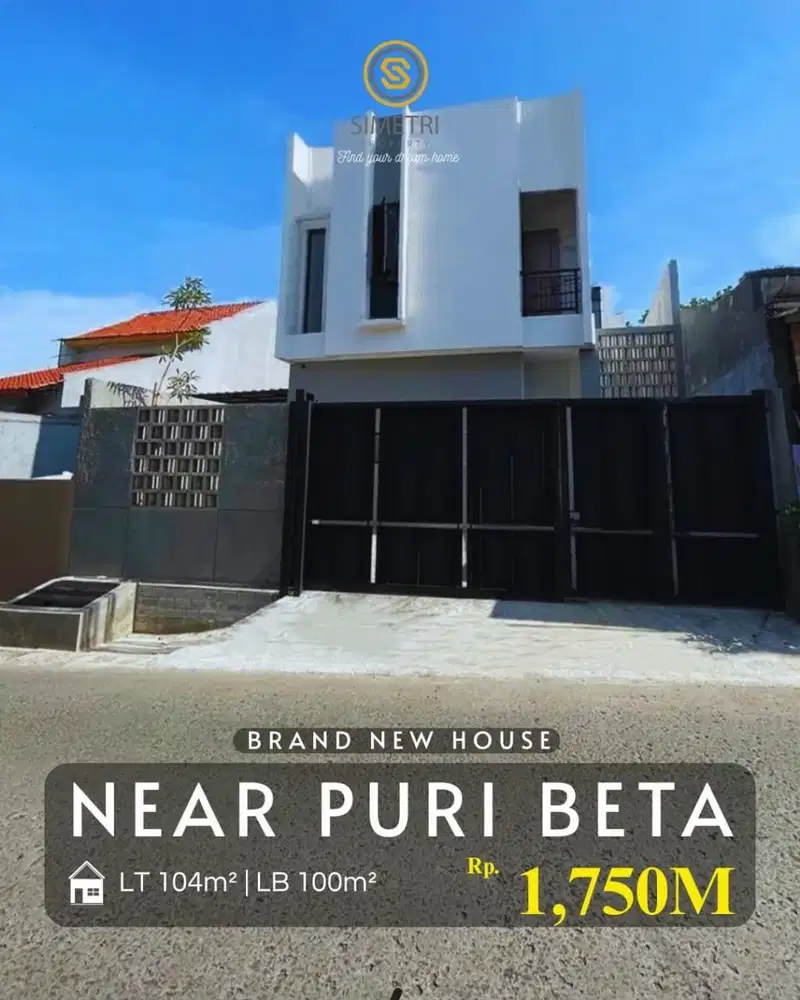 Dijual Rumah Baru Dalam Komplek Dekat Halte Busway Puri Beta Tangerang