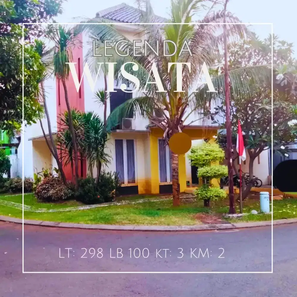 Jual Rumah Hoek di Legenda Wisata Cibubur