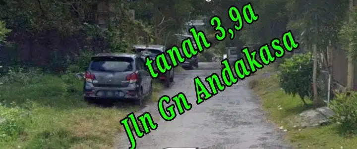 Dijual Tanah 3,9a di Jln Gunung Andakasa Gatsu Barat Denpasar Bali
