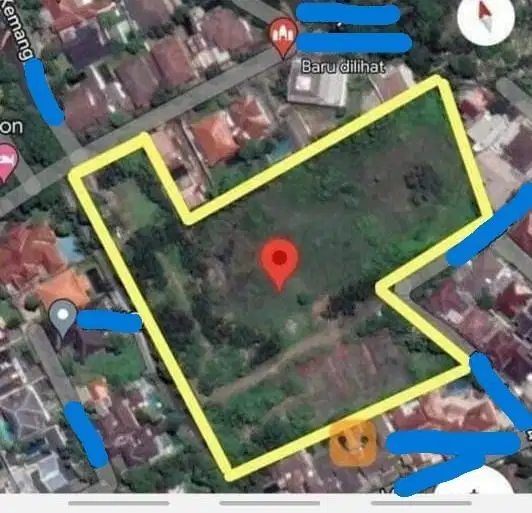 (14jt/meter)Tanah 2 Hektar Kemang Jakarta Selatan Akses (2 Muka)