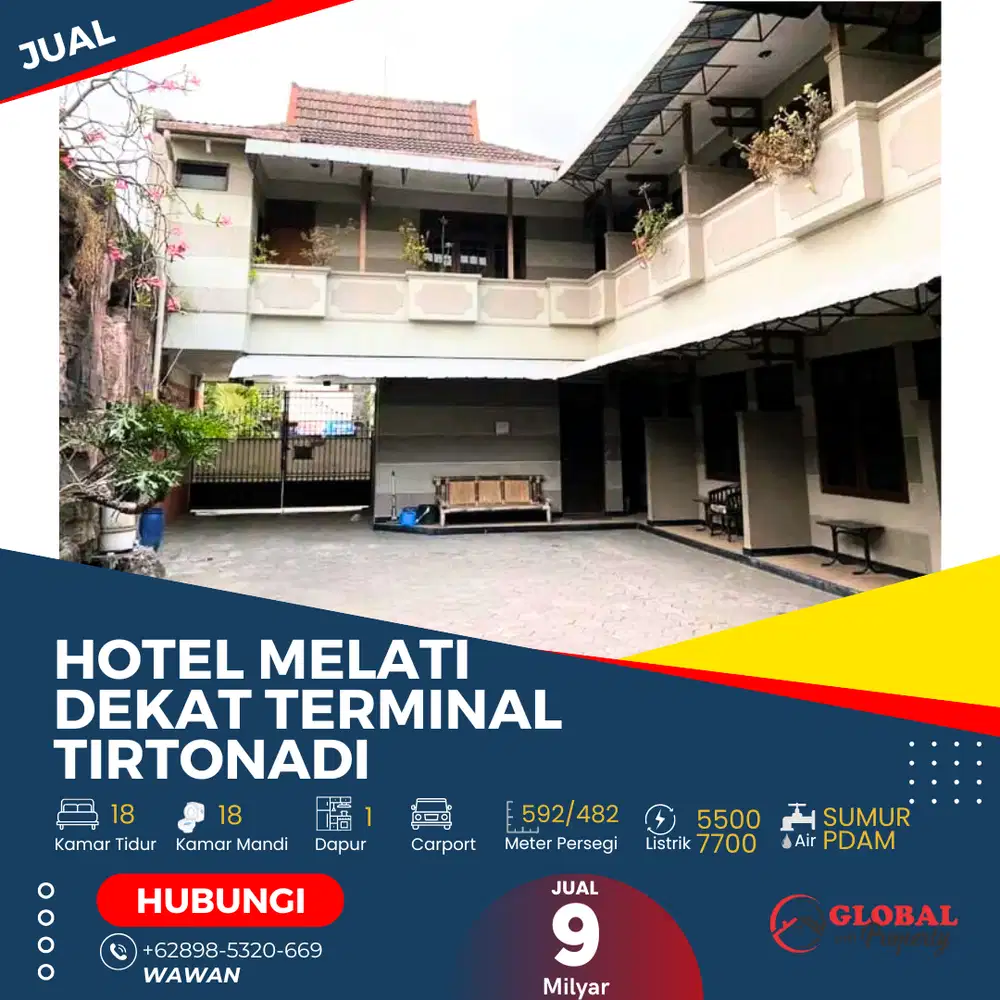 Hotel Melati Dekat Terminal Tirtonadi