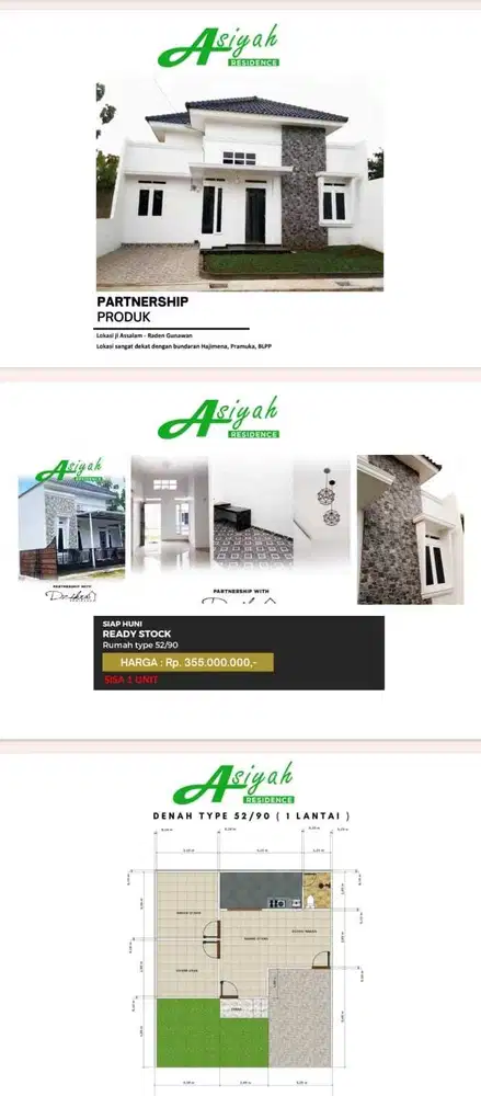 Di jual rumah Lokasi sangat dekat bundaran Hajimena Bandar Lampung