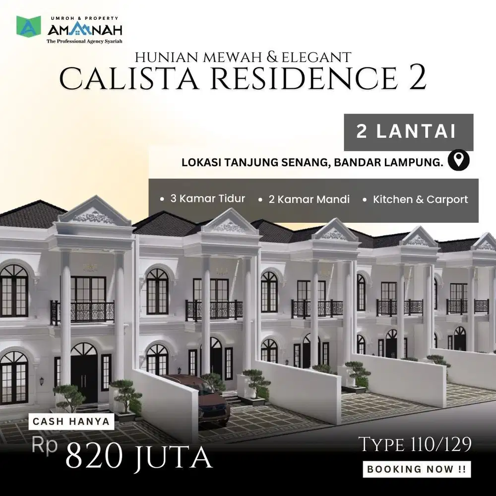 Di Jual Rumah Hunian Mewah dan Elegant di Bandar Lampung