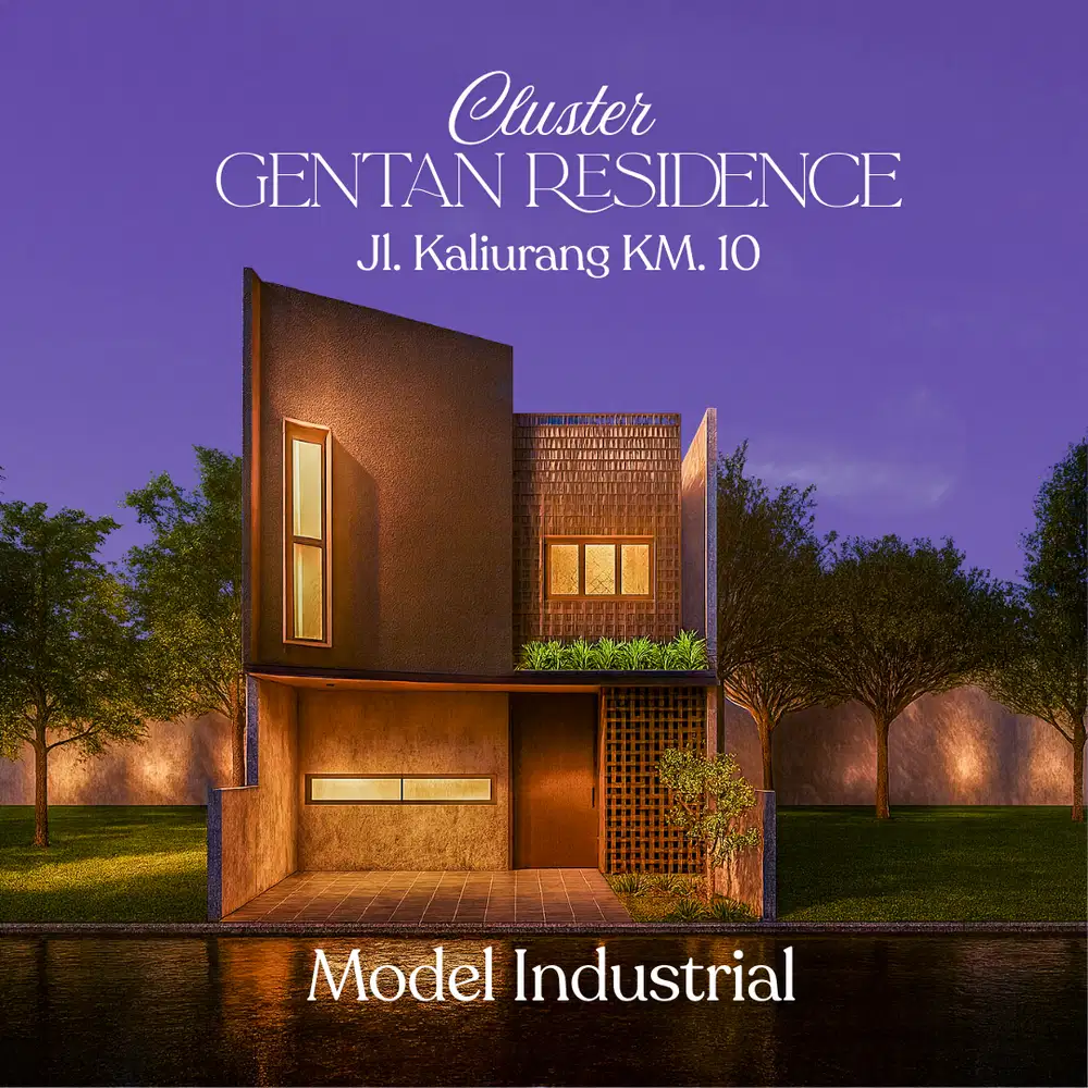 5 Mnt Dari UII; Rumah Industrial Tipe 120 di Gentan SHM Pekarangan