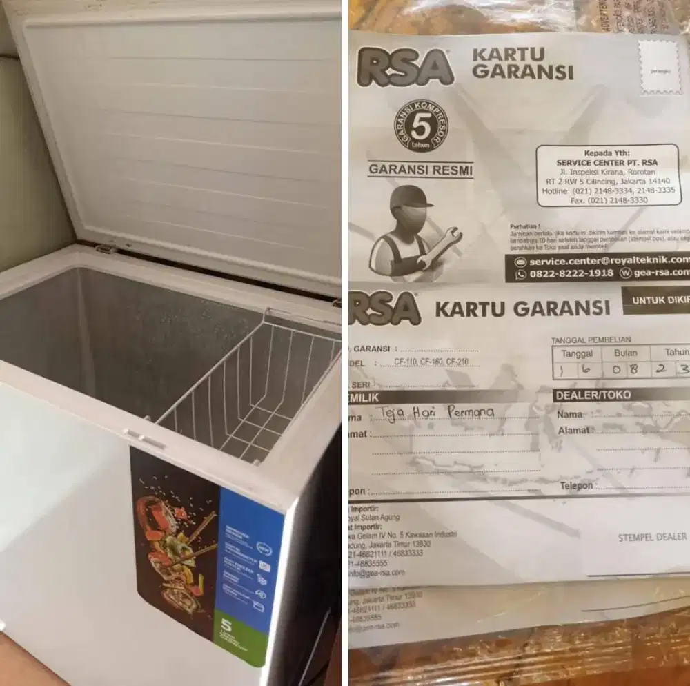 Freezer 220 Liter tipe CF-210