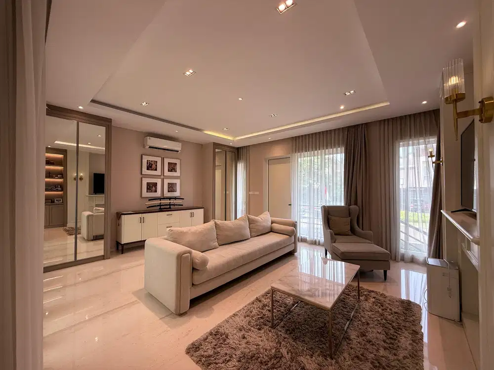 Rumah Full Furnished Hoek Cluster Mozart Symphonia