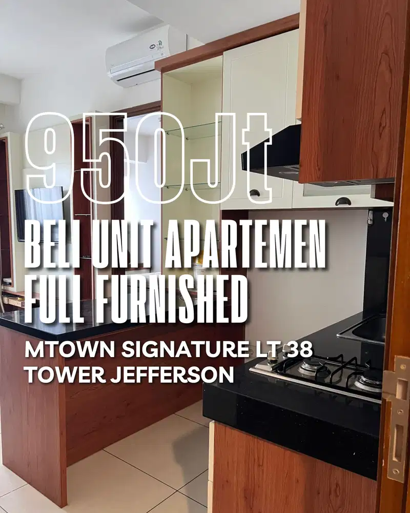 Dijual Cepat Apartemen Furnished di MTown Signature sebrang Mal SMS
