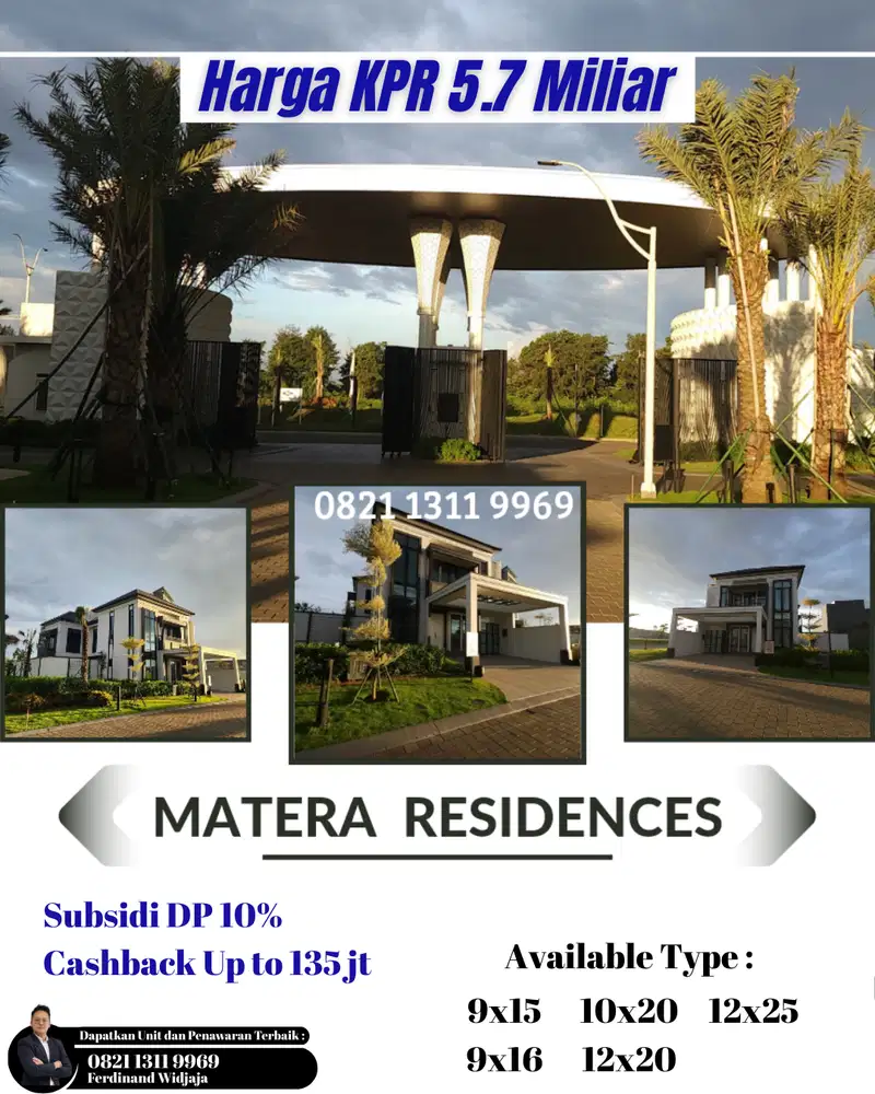 Rumah Mewah Matera New Type Residences Gading Serpong